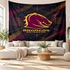 Brisbane Broncos Wall Tapestry, Soft Fabric Wall Hanging, Decorative Backdrop For Bedroom Home Wall Art