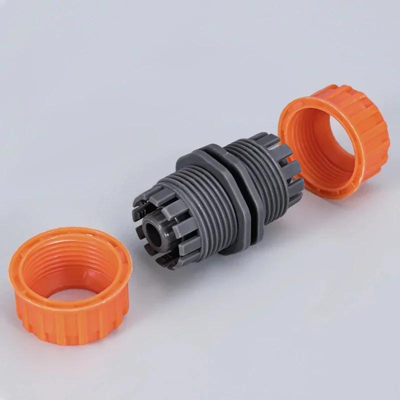 Garden Watering Hose Plastic Quick Connector 1/2" 3/4'' 1 Double Male Coupling Joint Adapter Extender Set for Pipe