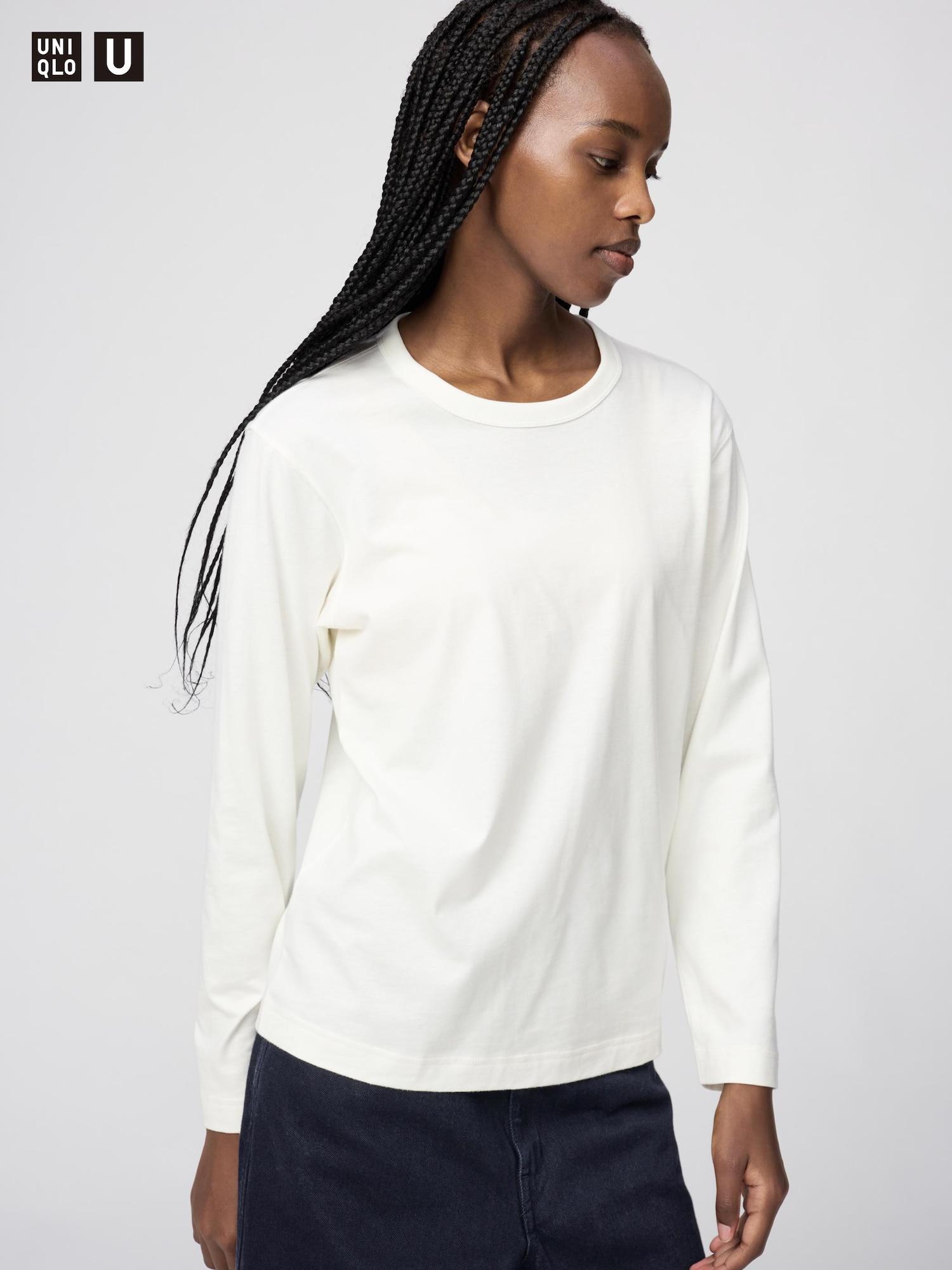 

Uniqlo Supima CoTTon T Лонгслив 01 OFF WHITE/XS