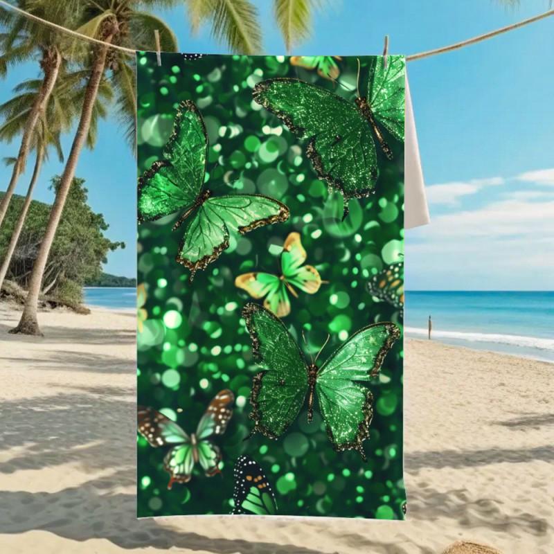 Ultra Absorbent Microfiber Beach Towel With Sea Turtle Print Quick Dry Large Size 70x140cm Pool Vacation Travel