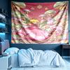 Princess Peach Toadstool Print Tapestry, Lightweight Wall Hanging, for Bedroom, Dorm, Living Room, Home Art Decor, Birthday Christmas Gift for Friends