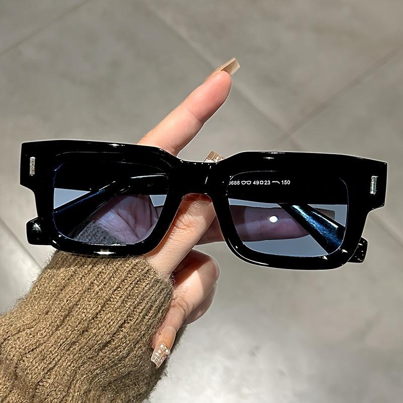 Luxurious Rectangle Sunglasses Uv400 Women Men Fashion Brand Designer Casual Sun Glasses Female Male Outdoor Driving Eyewear