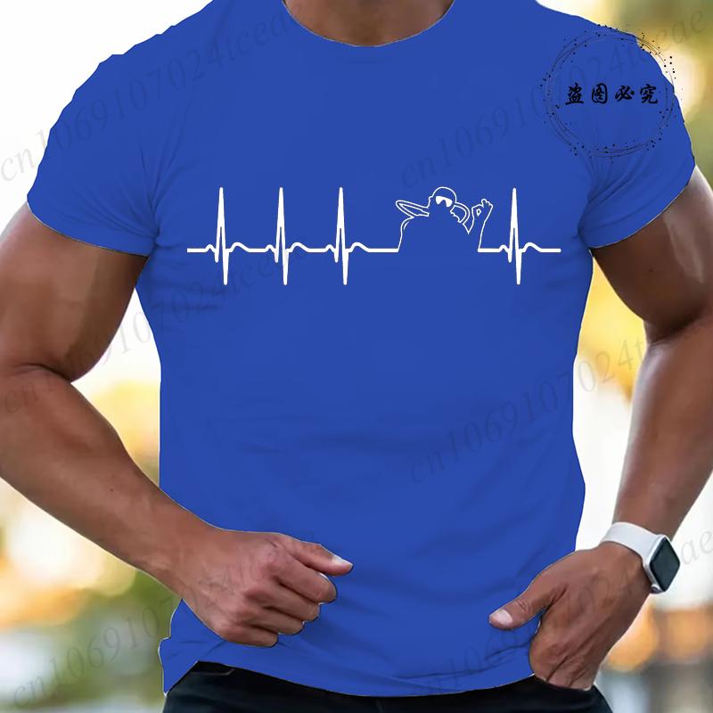 Heartbeat Scuba Diver Scuba Diving Funny Mens Tshirts Summer Short Sleeve Tee Shirts Fashion Casual Tops Men Male Clothing
