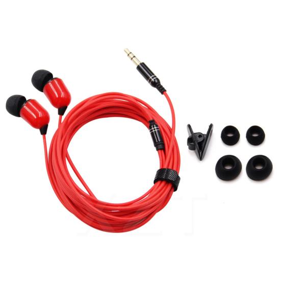 3-Meter 3.5mm Plug In-Ear Wired Earphone Broadcast Live Headset with/without Mic