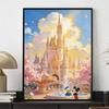 Disney Diamond Painting Art Kit Mickey Mouse Castle Cherry Blossom Mosaic Handmade Diy Gift Home Decor