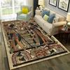 Pharaoh Egyptian Mythology Hieroglyphics Carpet Rug for Home Living Room Bedroom Sofa Doormat Decor,Area Rug Non-slip Floor Mat