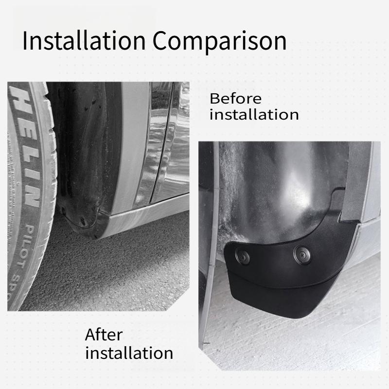 Mud Flaps Mudguards Replacement Splash Guards for Tesla Model 3 Y Highland Juniper 2025 Car Modification Hidden Special Mudguard