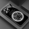 Mysterious Aperture Pattern Glass Phone Case Suitable for iPhone 17 16 15 14 13 12 11 Pro Max Plus Anti Drop and Shockproof