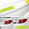 10Pcs Car Sticker Reflective Arrow Sign Tape Warning Safety Sticker for Car Bumper Trunk Reflector Hazard Tape Car Accessories
