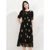 JUZI ANNACAU Elegantes Zweiteiliges Kleid Set mit Polka Dots aus Kunstseide