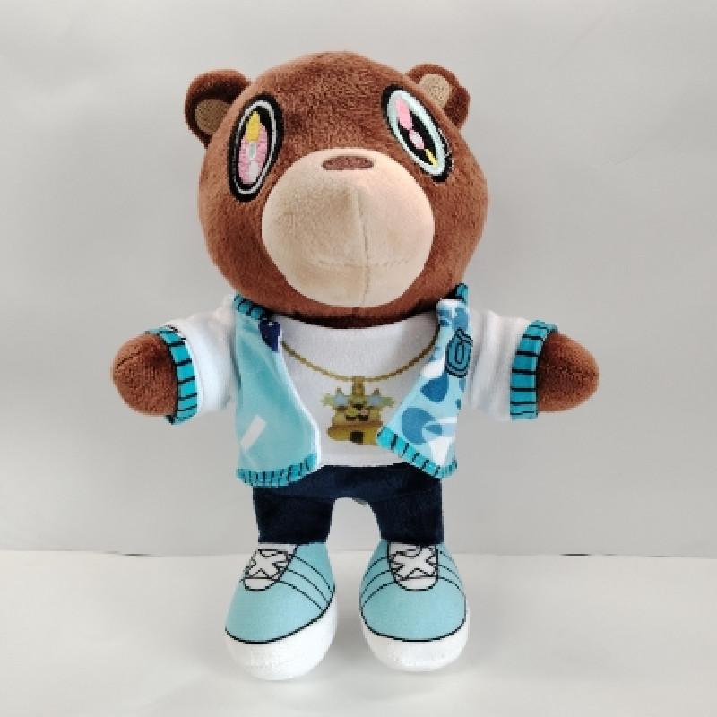 Плюшевая игрушка Канье Мишка Симпатичный мультяшный персонаж Очаровательное мягкое чучело животного Оптом Blue,25