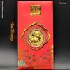 1Pcs Gold Plated Year Of Goat Commemorative Coin Nice Design Red Envelope Package New Year Gifts Collection