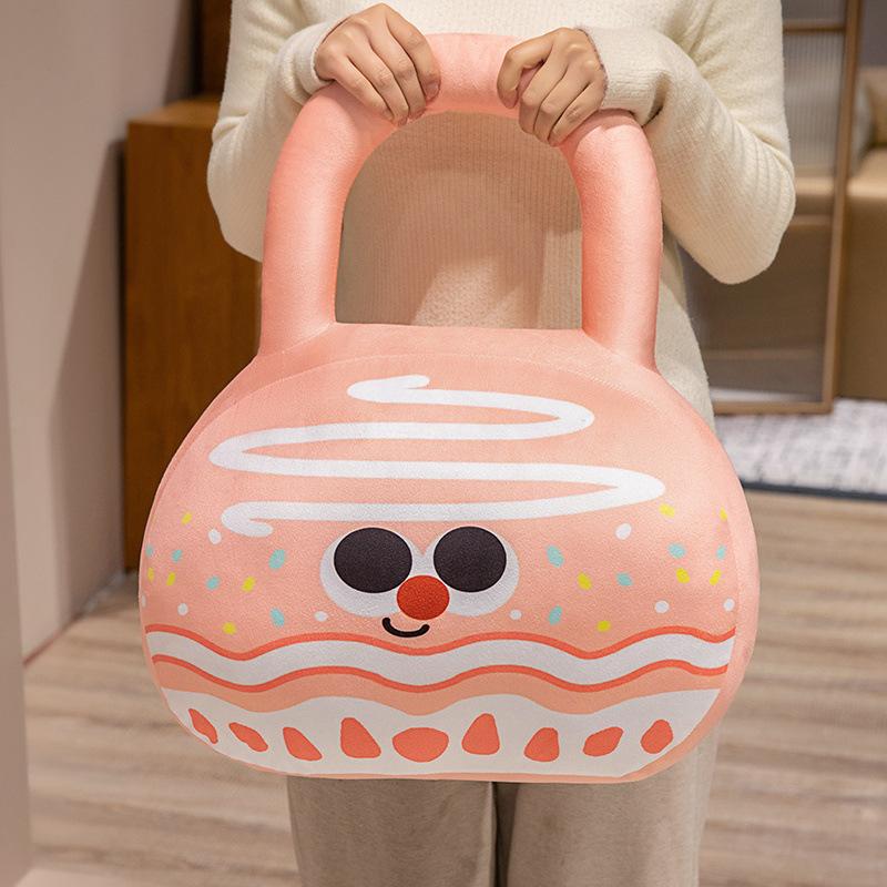 Creative Soft Dumbbells Kettlebell Throw Pillow Plush Toy Doll Home Sofa Pillow Cushion Girl Doll