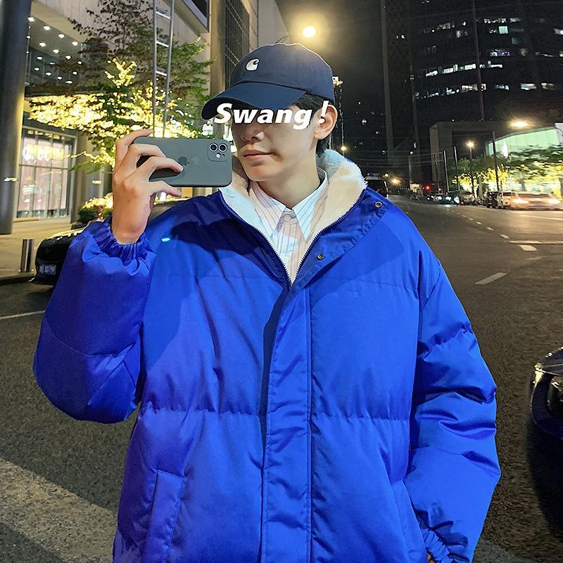 

Down Padded Jacket Men s Winter New Velvet Thickened Boys Bread Jacket Padded Jacket 3XL