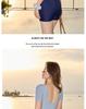 Women's Plus Size Short Sleeve Sporty Swimsuit - Flaw Concealing Conservative One-Piece for Pool & Hot Spring