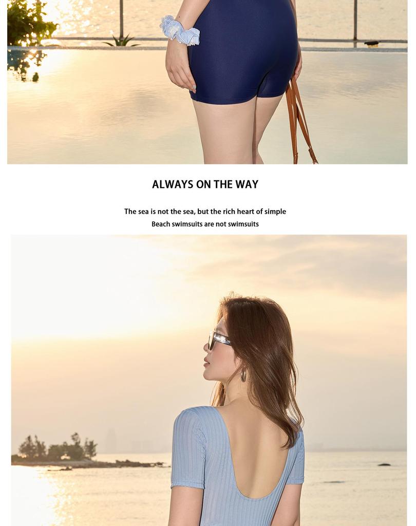 Women's Plus Size Short Sleeve Sporty Swimsuit - Flaw Concealing Conservative One-Piece for Pool & Hot Spring