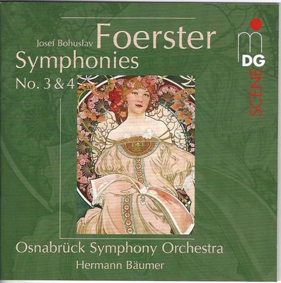 CD JOSEF BOHUSLAV FOERSTER - OSNABRÜCK - Symphonies No. 3 & 4 MDG63214922 MDG, MDG Scene Europe Classical Used