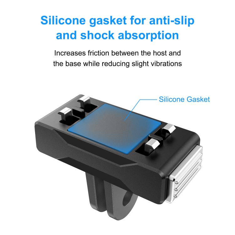 For Insta360 X5 / X4 Air / Ace Pro / Ace Pro 2 PULUZ Magnetic Quick Release Base Mount (Black) чёрный