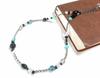 [Malline] Natural Stone Long Necklace, Onyx, Amazonite, Cosmo Aura, Length: Approx. 63cm + 5cm Adjuster, Handmade [Hope and Harmony] (Easy To Put On