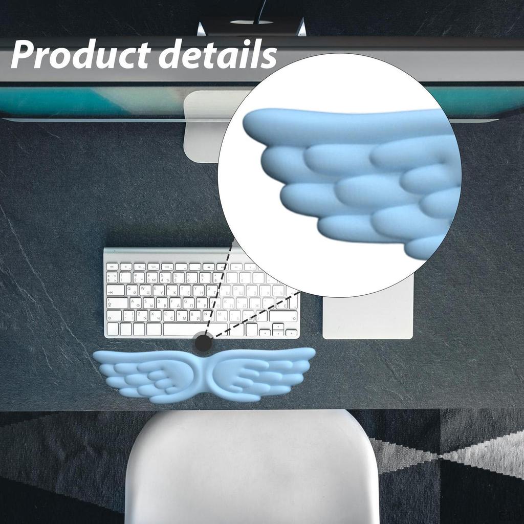 Engelsflügel Tastatur Handgelenk Computer Armlehne AntiRutsch Bequemes Stützkissen Schreibtisch Ellbogenpolster für