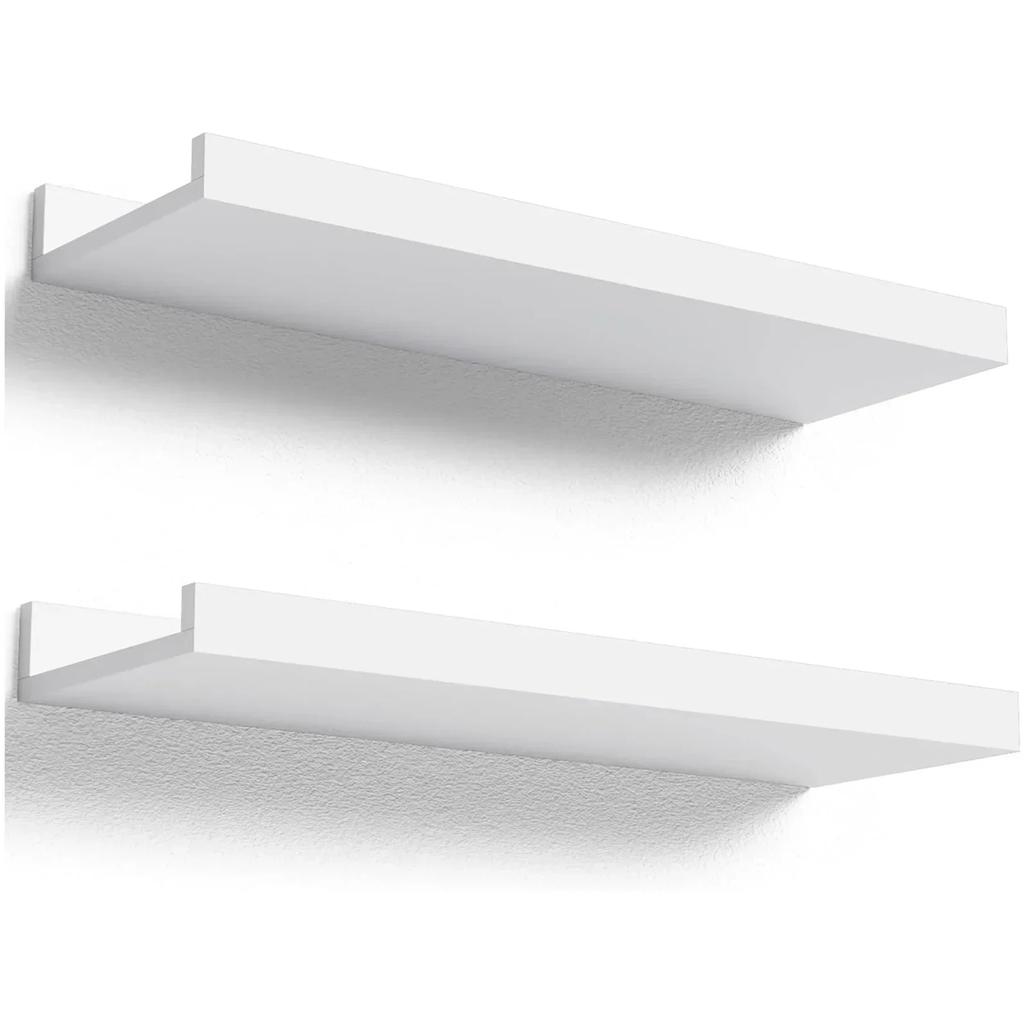 2 Stück schwebende Regale zur Wandmontage, Wandregal mit Holzmaserung für Badezimmer, Schlafzimmer, Küche, Wohnzimmer, Büro, Aufbewahrung