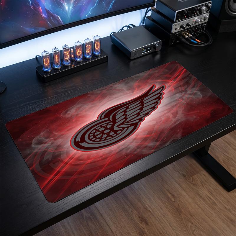 Detroit Red Wings Pattern Mousepad Anti?Slip Rubber Desk Pad For Gaming Working Desktop Decoration