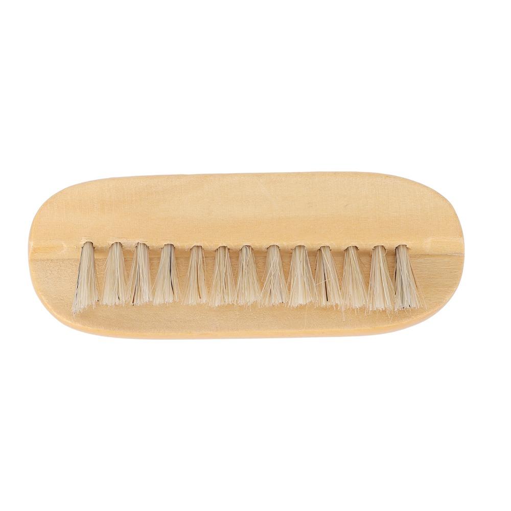 Double Sided Nail Cleaning Brush Wooden Fingernail Care Brush  Household Personal Cleaning