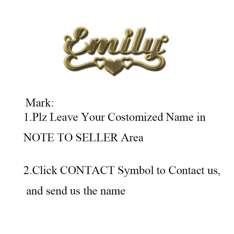 Stainless Steel Necklace Personalized Letter Gold Choker Necklace Pendant Nameplate Gift