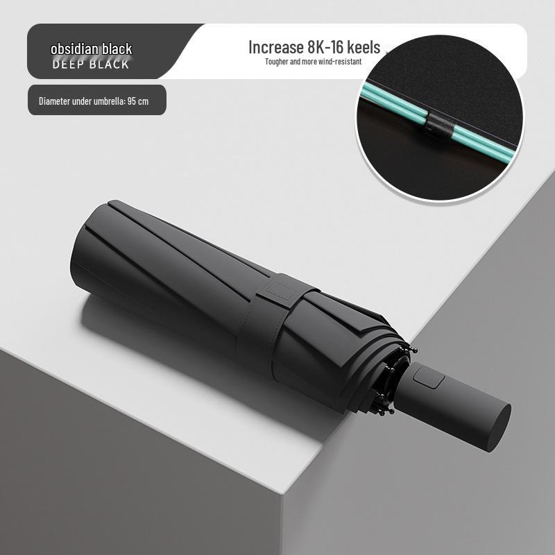 

Extra Large Automatic Sun & Rain Umbrella - UV Protection, Reinforced, Foldable Parasol with Custom Logo
