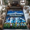 Manchester City Personalized Name Area Rug Perfect for Game Room Entryway Outdoor Kitchen Anti-slip Rug Anime Office Decor