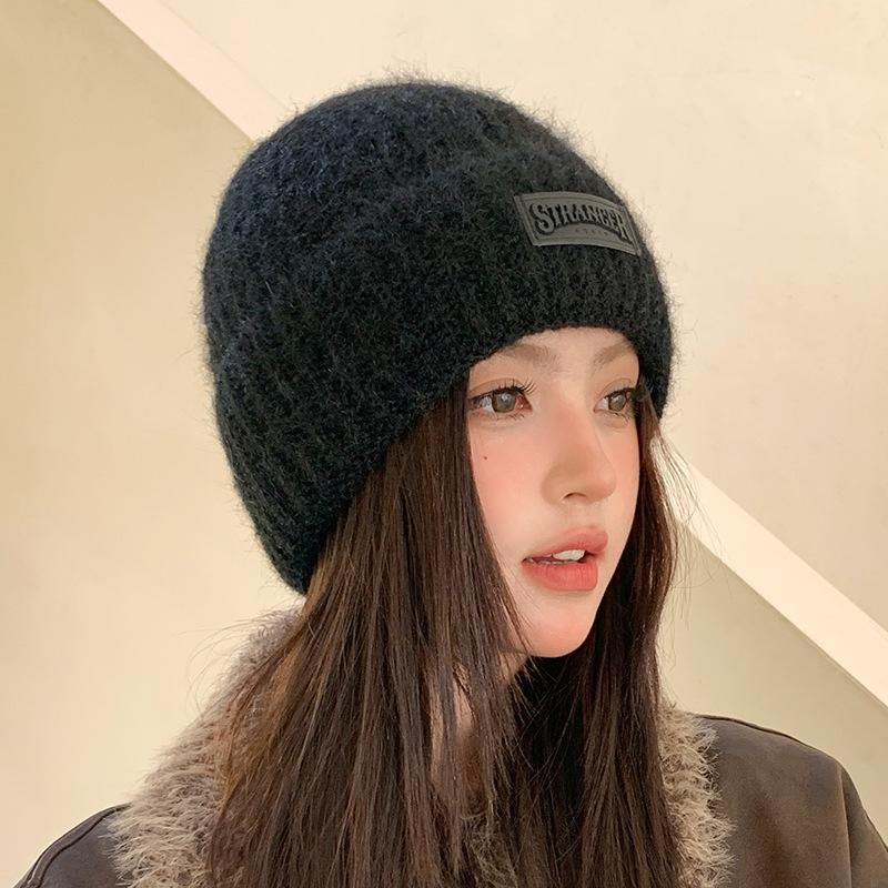Ear Protection Wool Hat Women's Autumn and Winter Plush Hat Warm Knitted Hat Winter Hats for Women, Beanies for Women, Hats for Women Winter