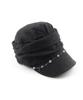 RUBATI Camilla Turban Shirred Cap_Charcoal