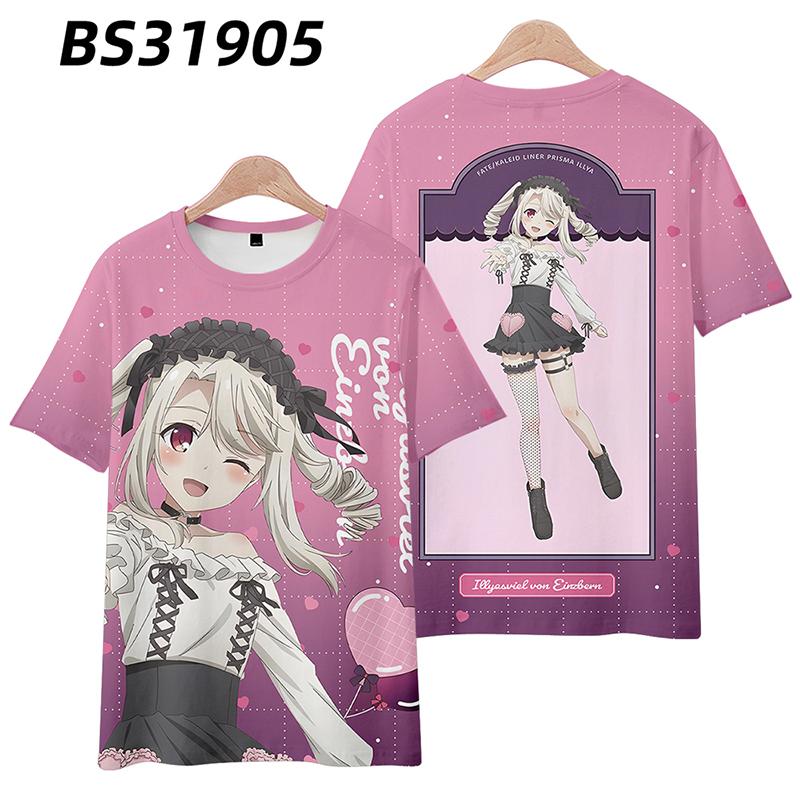 Game Cosplay Fate/kaleid Liner Prisma Illya Summer Anime T Shirt Summer Men T-Shirt