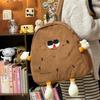 Schoolbag Cute Ugly Cute Cartoon Funny Little Schoolbag Female Niche Soft Sister Corduroy Student Backpack Autumn and Winter Girl Backpack