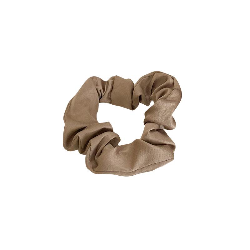 Elegant French Satin Scrunchie: High-End Autumn/Winter Hair Tie with High Elasticity