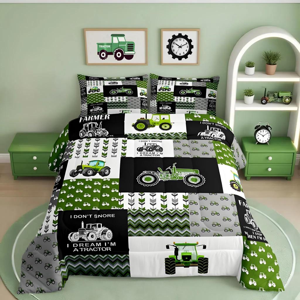Feelyou Boys Race Car Twin Size Bedding Set Kids Racing Car Comforter Extreme Sports Comforter Set for Teens Cool Car Comforter Car Room Dec