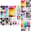 Craft Kit With 24color Acrylic Beads And Letters For Diy Phone Chain And Keychain Projects