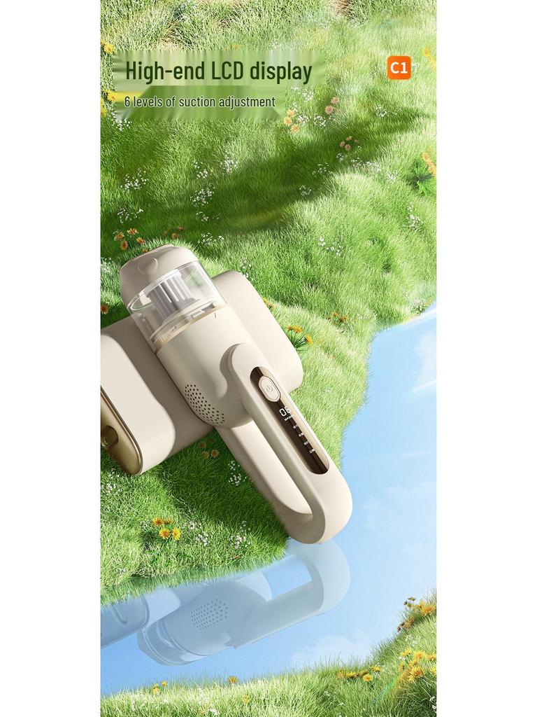 Wireless Handheld Sterilizing Vacuum Cleaner with Mite Removal & Large Suction