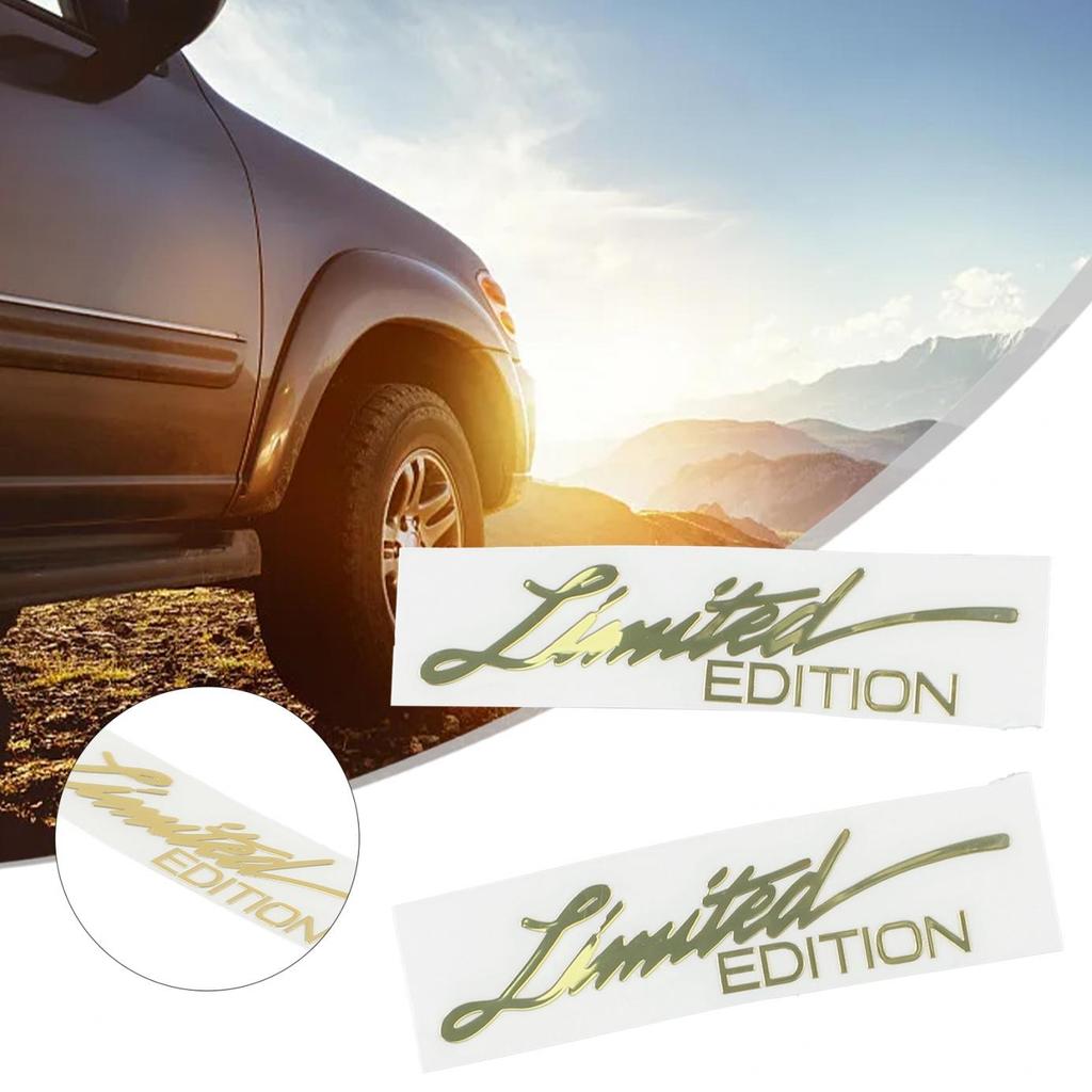 Car Emblem Sticker Stylish Vehicle 2pcs Accessories