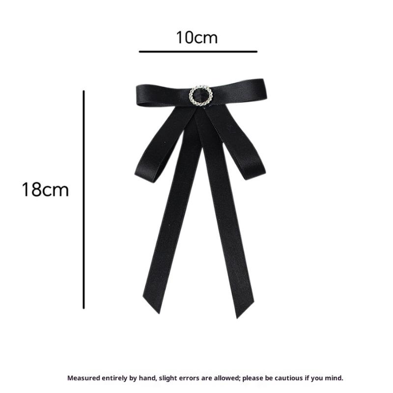Nœud Papillon Noir Broches Nœud Papillon Strass Pour Femmes Corsage Col de Chemise Bijoux Vêtements & Accessoires