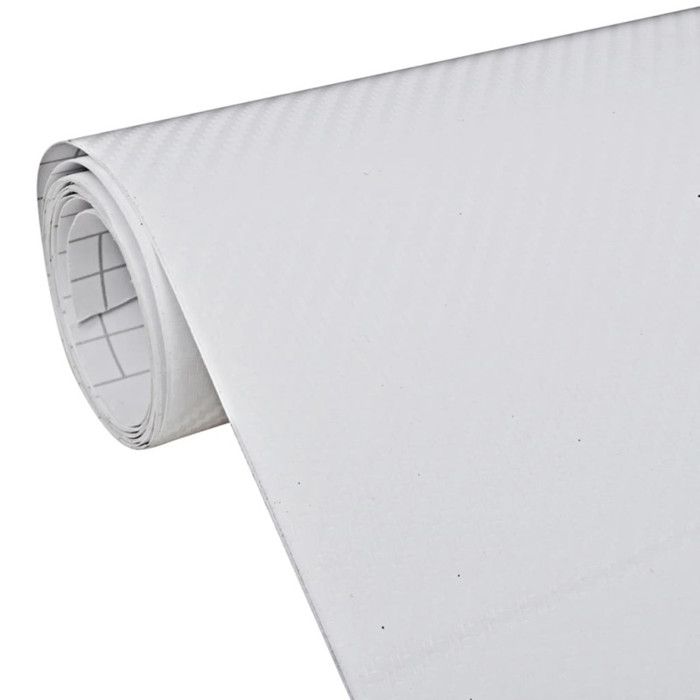 Films 3D de voiture 2 pcs Blanc 100x150 cm