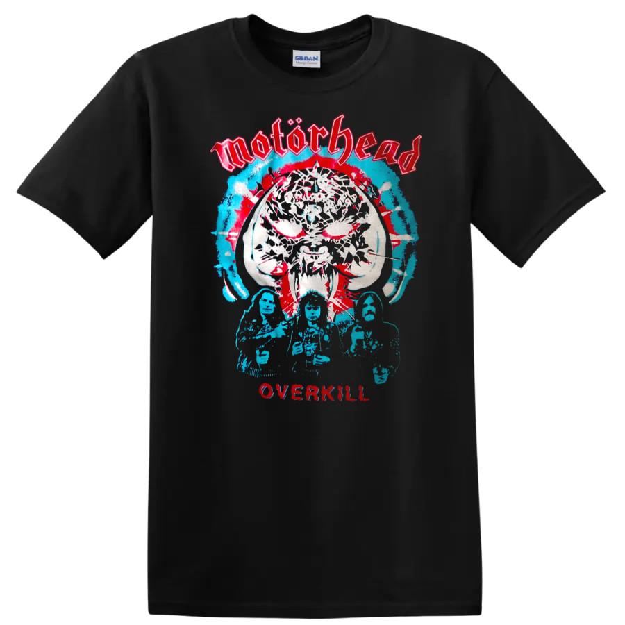 Heavy Metal T-Shirt Vintage Totenkopf Design mit Bandmitglieder Grafik-T-Shirt