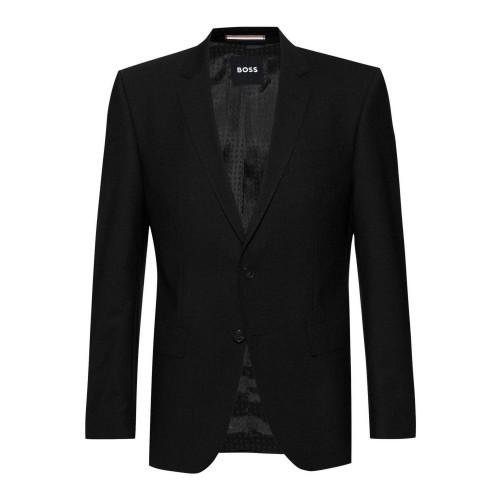 BOSS Mens H-Huge Single-Breasted Slim Suit Jacket