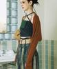 SETSETSET Fingerhole Two-Way Knit Bolero Camel