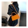 Elegant Solid Color Small Square Bag  Trendy Minimalist Faux Leather Shoulder Handbag Fashion Crossbody Purse CLE