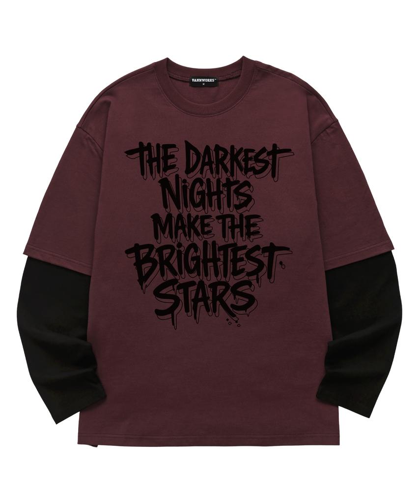 VANNWORKS Layered Darkest Night Long Sleeve (Vvll0223) Burgundy