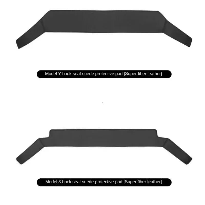 Rear Seat Lower Protective Mat for Tesla Model 3 Y Full Surround Cushion Protector Anti-Dirty Kick Pad Leather Car Accessories