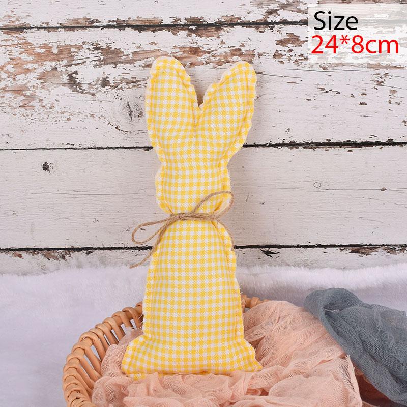 Easter Decorative Fabric Rabbit Ornaments Easter Bunny Doll for Spring Easter Home Holiday Party Decoration Easter gifts Craft