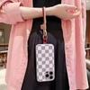INS British Style Contrasting Woven Phone Lanyard Short Handheld Trendy Phone Case Wrist Rope Doll Luggage Pendant Hanging Rope