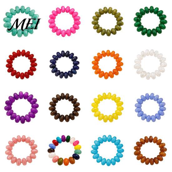Damenarmband Perlen für Frauen, Bunte Acrylperlen Elastisches Damen Stretcharmband, Boho Sommer Strandurlaub Schmuck